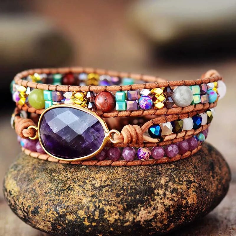 Bohemian Amethyst Bracelet