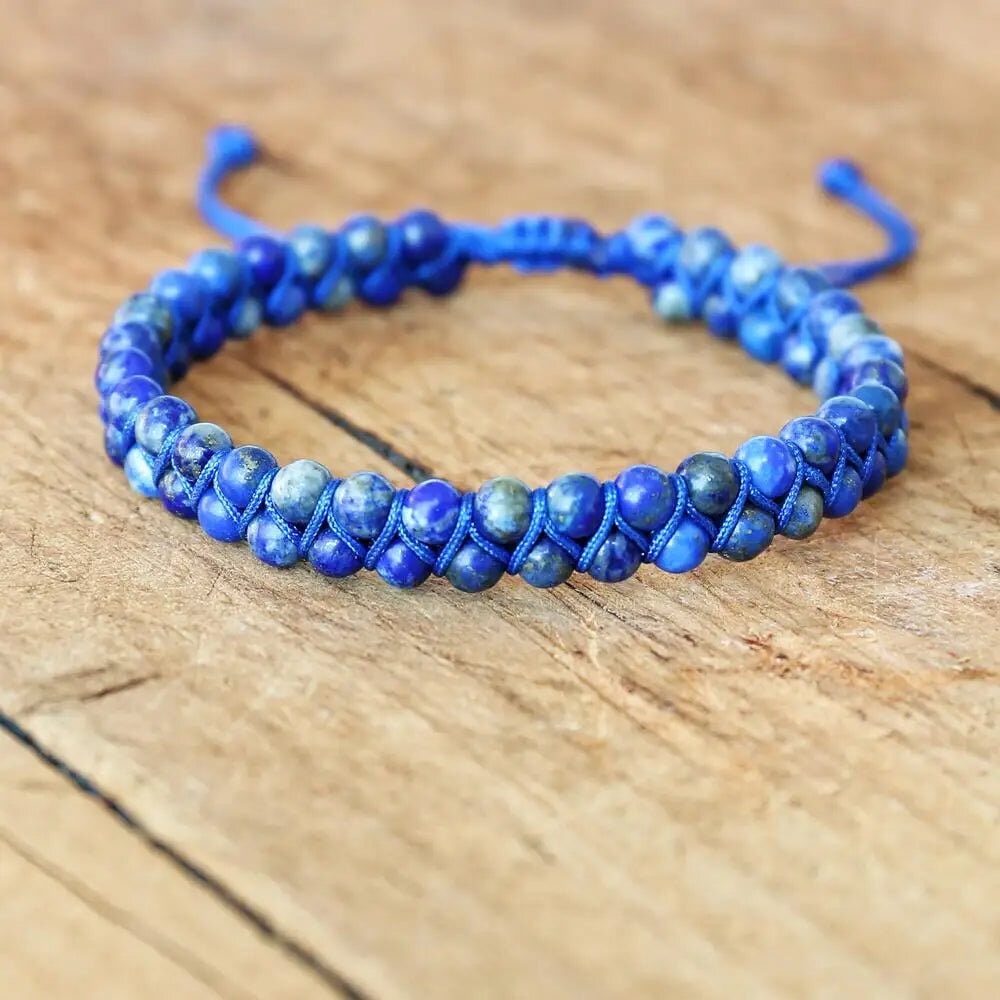 Braided Lapis Lazuli Bracelet