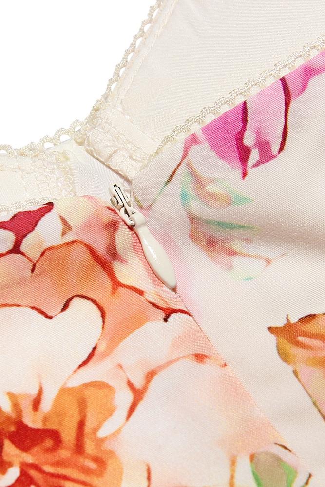 Cottie – Bedrucktes, ausgestelltes Midikleid