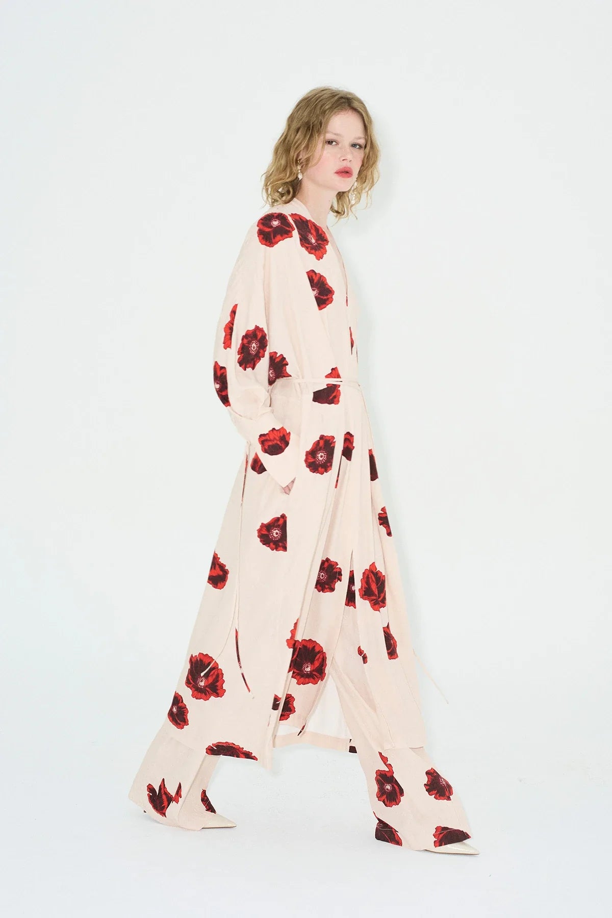 Vestido kimono con estampado Sahara