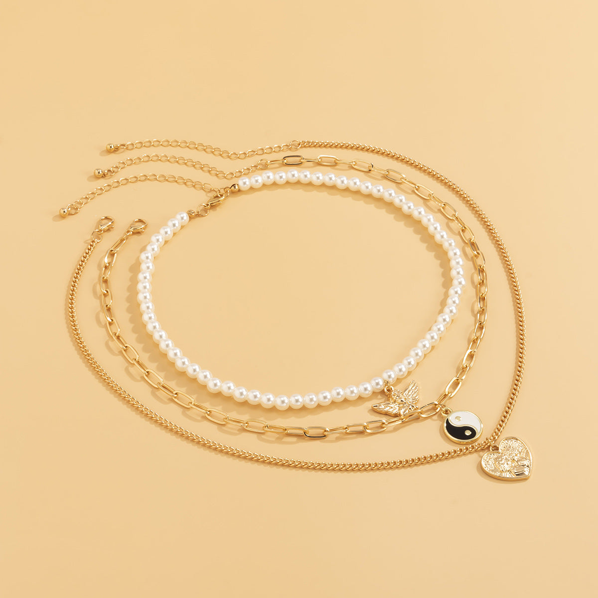 European And American Jewelry Punk Imitation Pearl Beads