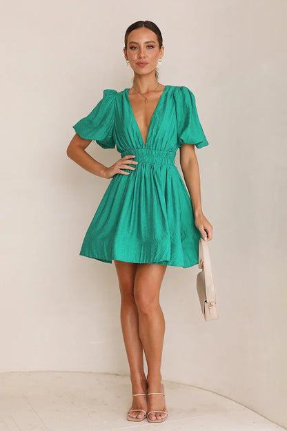 Vestido mini Erin - Esmeralda