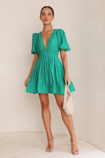 Vestido mini Erin - Esmeralda