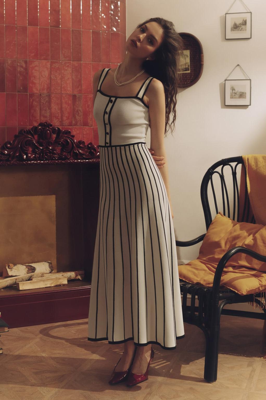 Pag – Camisole-Midikleid aus Strick