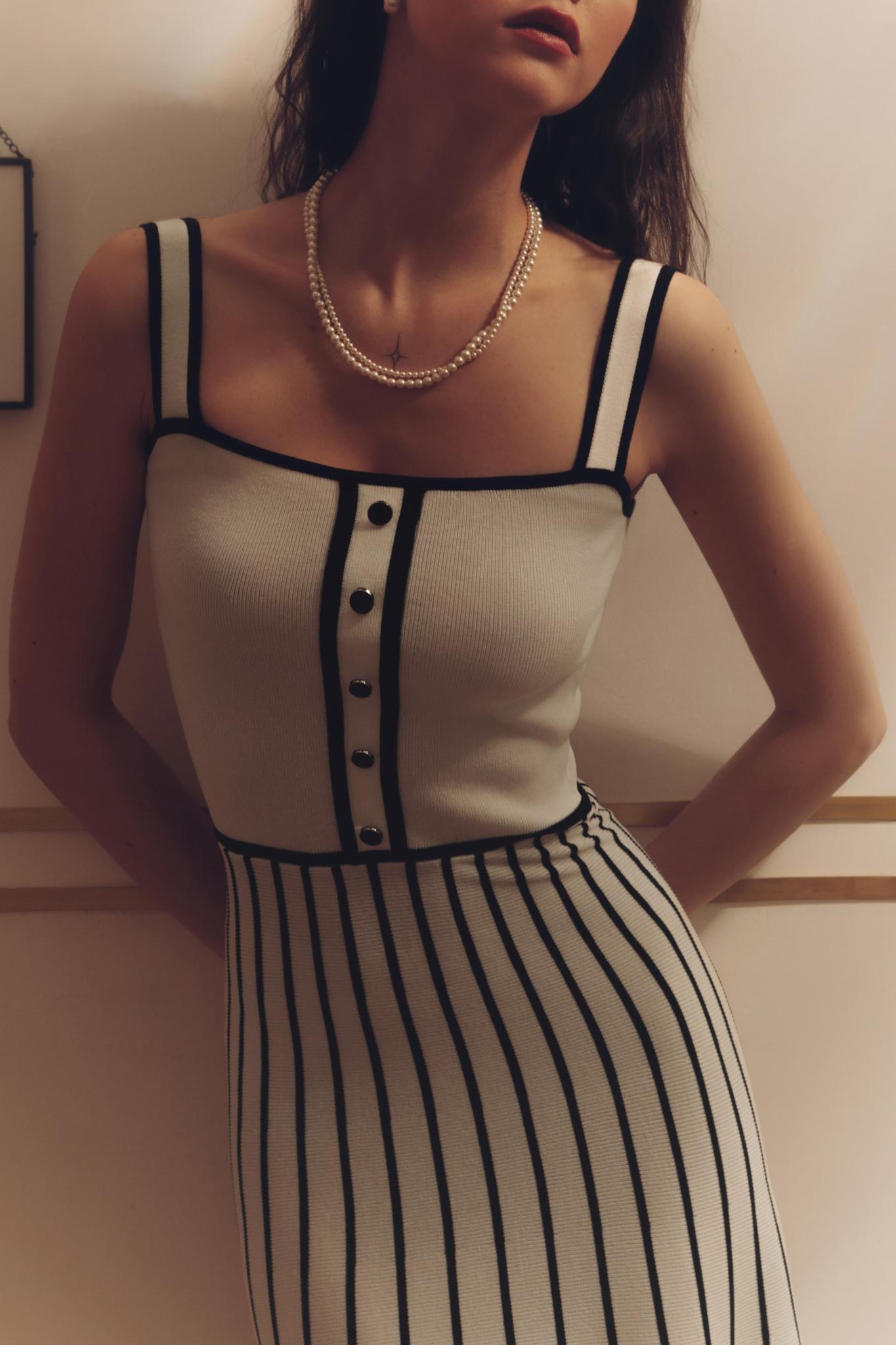 Pag – Camisole-Midikleid aus Strick