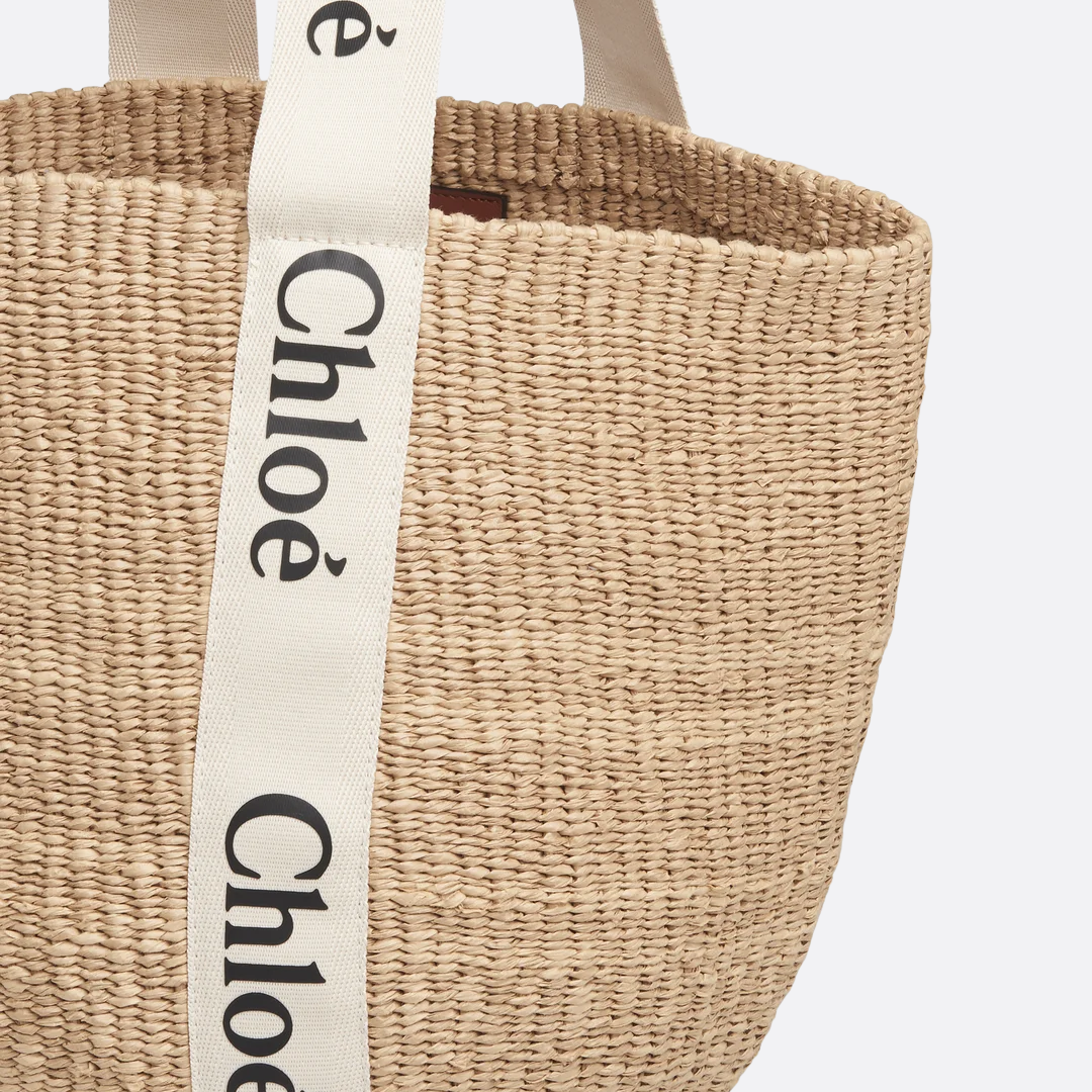 CLÉ 우디 라지 바스켓 백