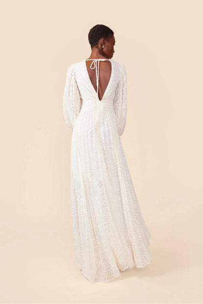Allegory Elsa Cream Maxi Dress