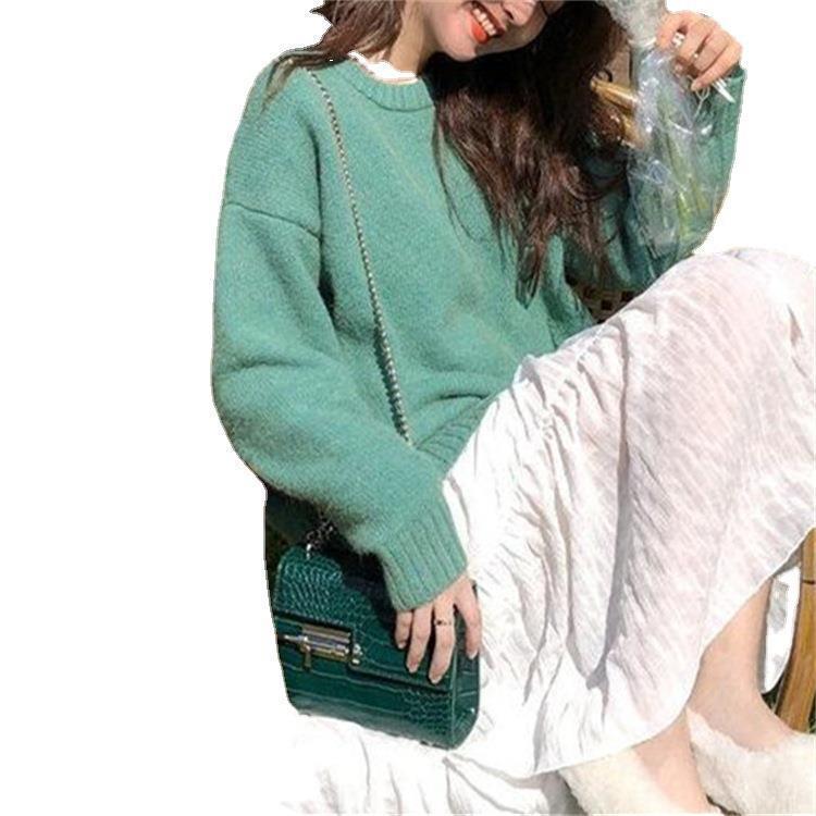 Autumn And Winter Round Neck Japanese Soft Glutinous Sweater