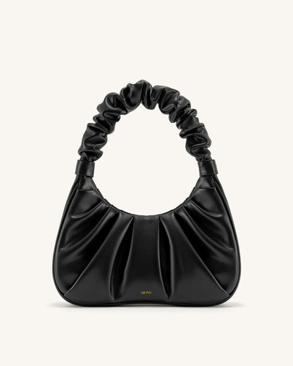 Bolso hobo fruncido Gabbi - Negro