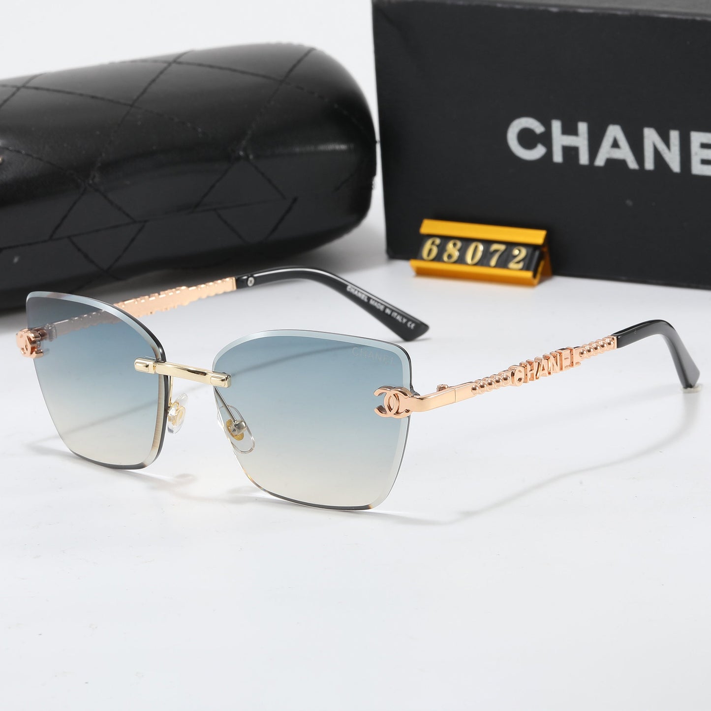 Rimless Shield Sunglasses