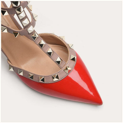 Slippers For Women's Wear New Summer Willow Nail Half Drag Pointy Lazy Baotou Sandals For Women