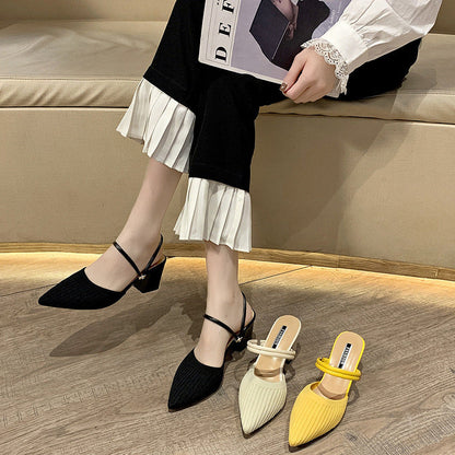 Half Slippers All-match Temperament Fairy Style Sandals Women