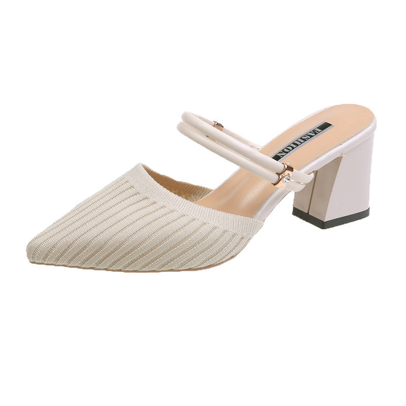 Half Slippers All-match Temperament Fairy Style Sandals Women