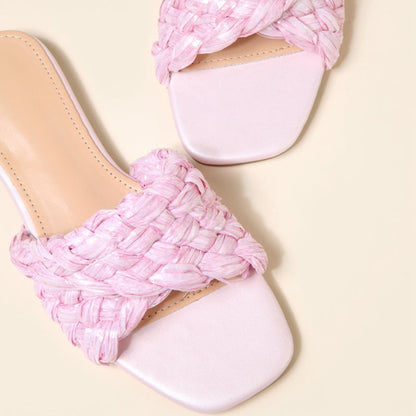 One-legged Sandals And Slippers Candy Color Women
