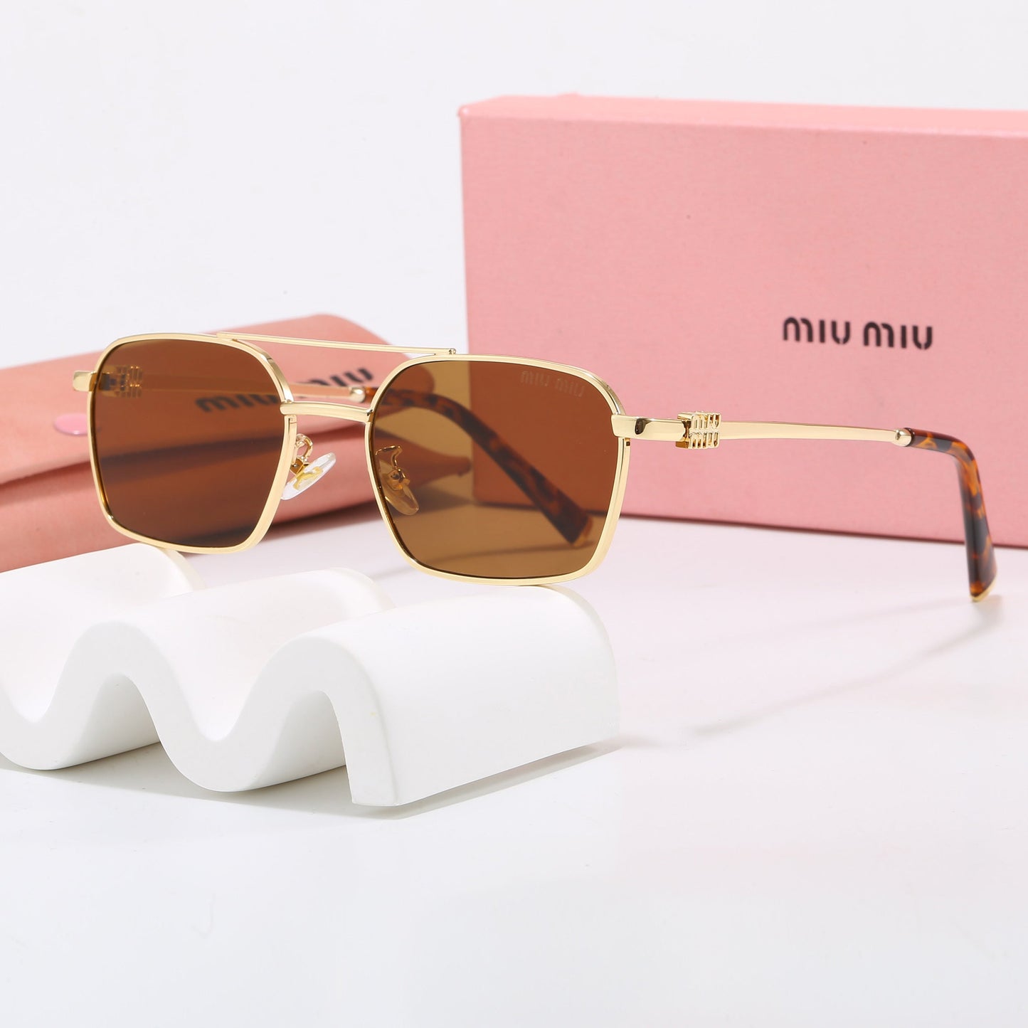Classic Square Aviator Sunglasses