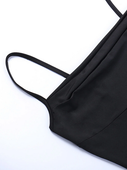 Vestido largo de noche con cola de pez, corsé fruncido y escote cuadrado