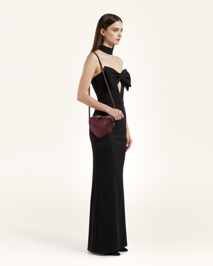 Arlene Herzförmige Tasche - Weinrot