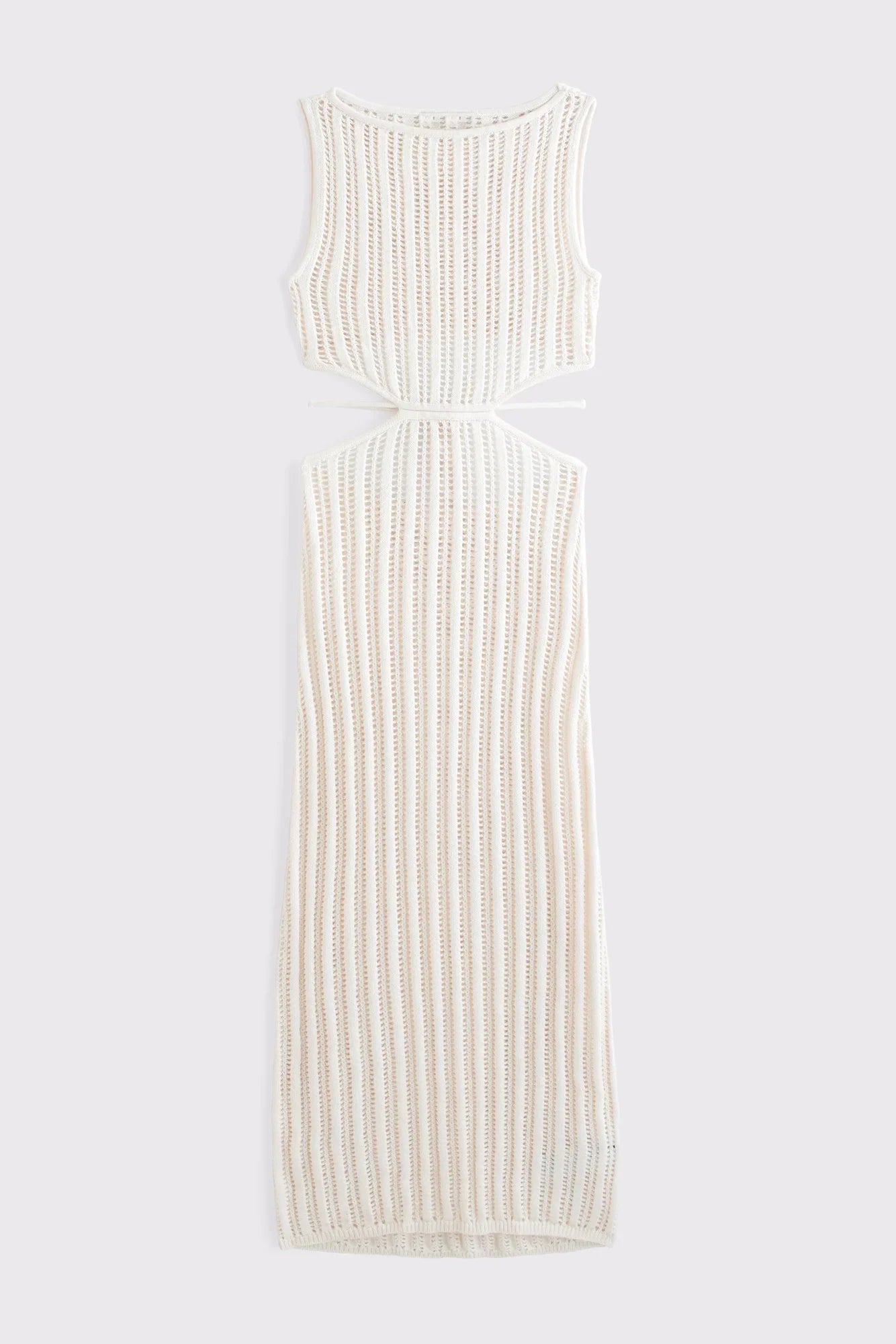 Crochet-Style Cutout Maxi Dress Coverup