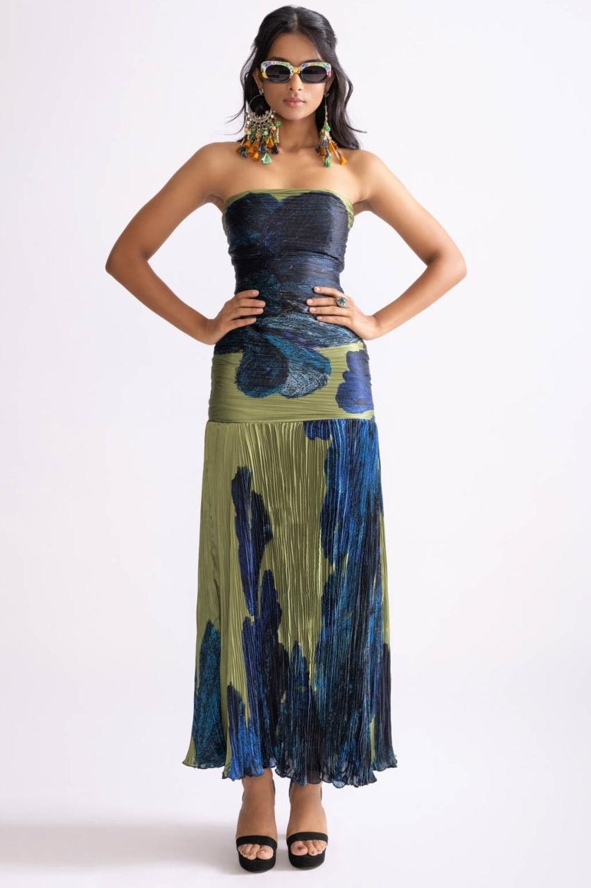 Vestido midi bandeau de Jennifer