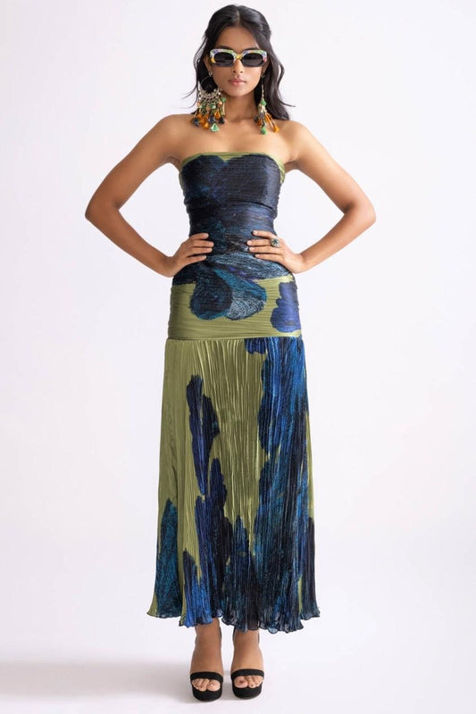 Vestido midi bandeau de Jennifer