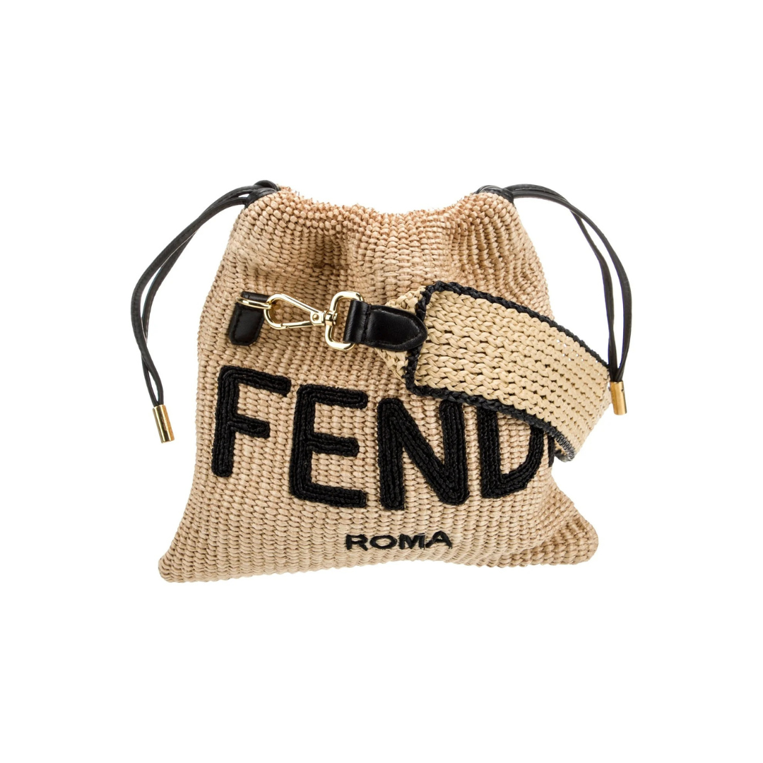Borsa a mano piccola in rafia FD
