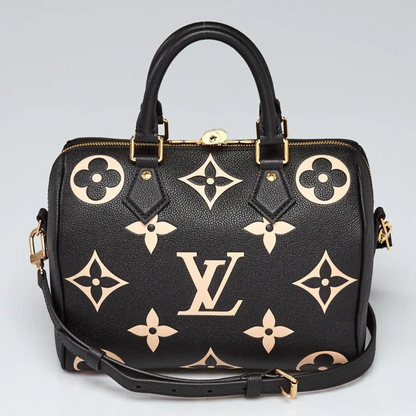 LV Speedy Bandoulière 25 Empreinte Bag Black