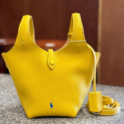 Polo Play Small Leder-Tote- und Crossbody-Tasche