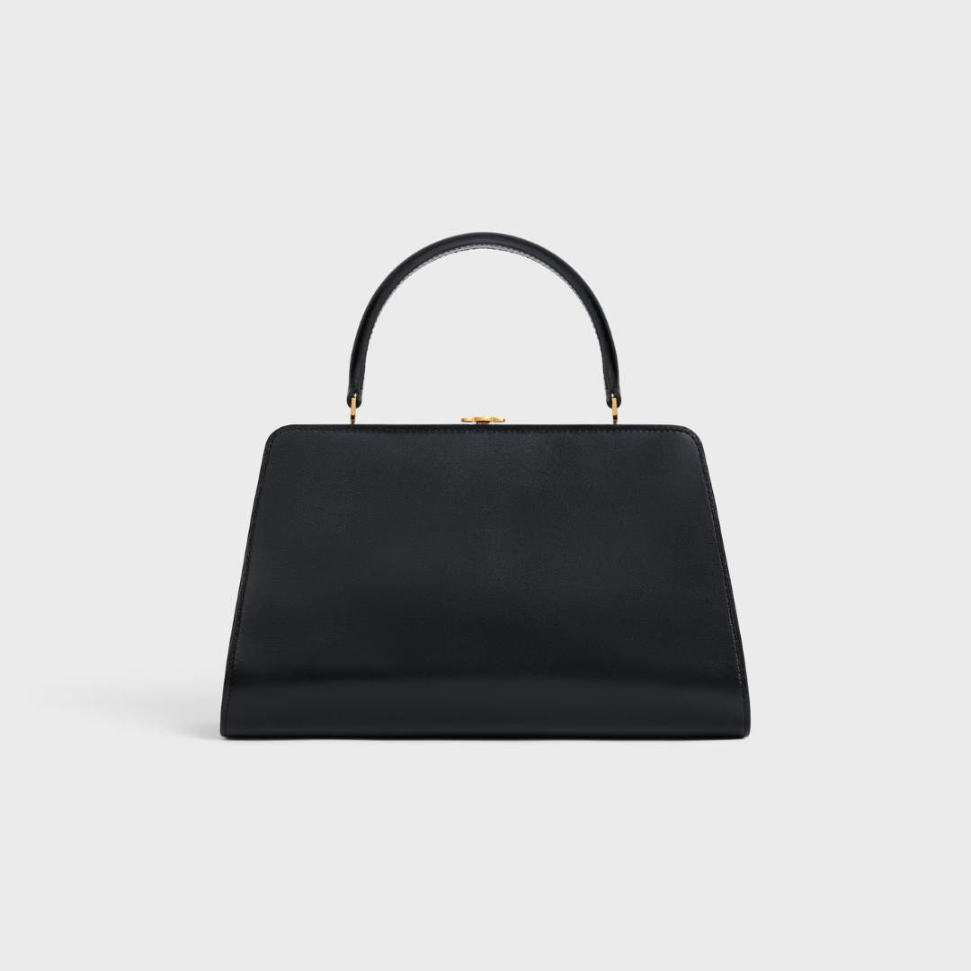 CL Borsa Antoinette media in pelle di vitello con finitura satinata