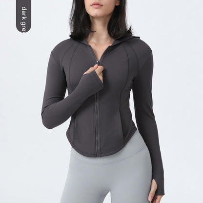 Abrigo de yoga con forro polar para mujer