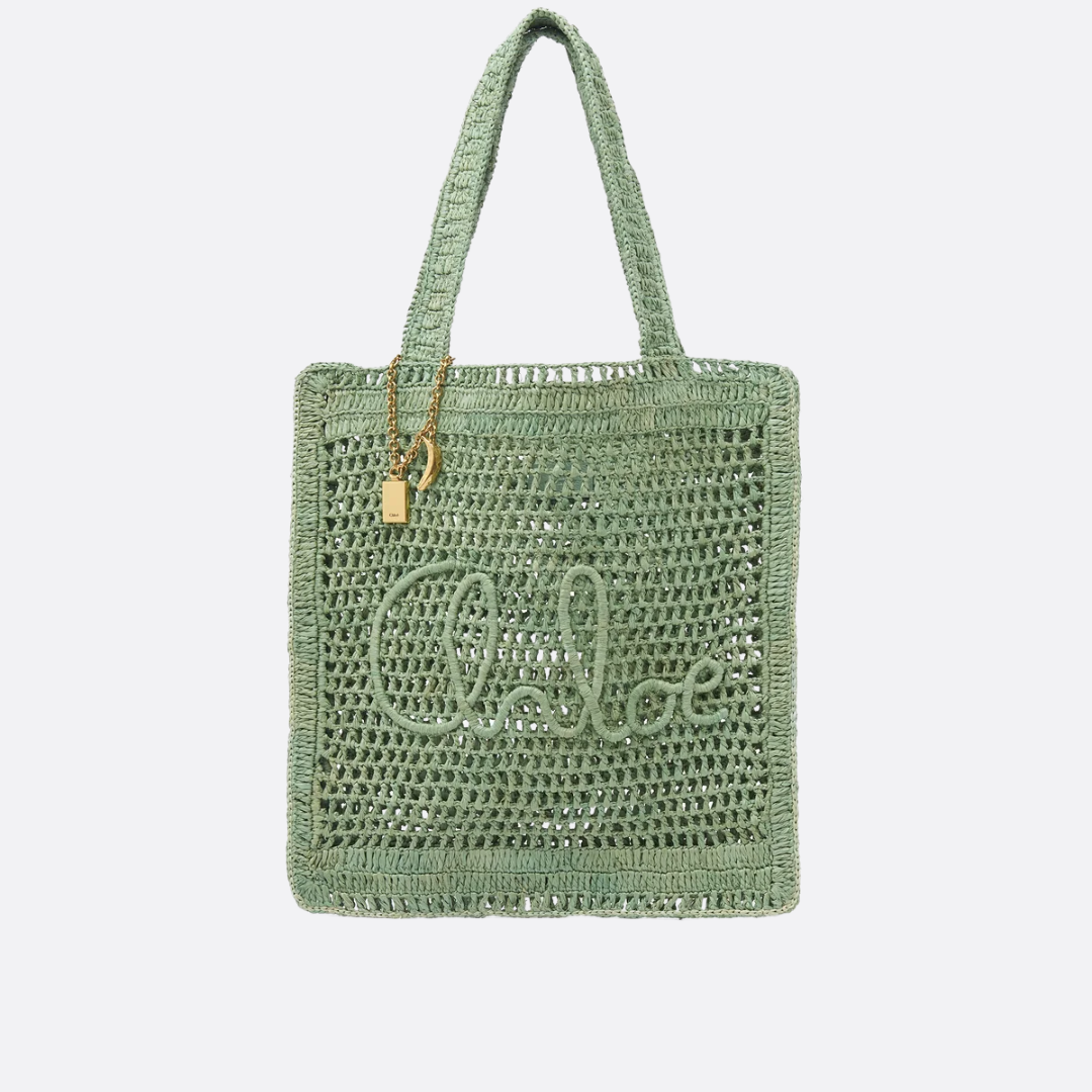 CLÉ Borsa a banana estiva in rafia