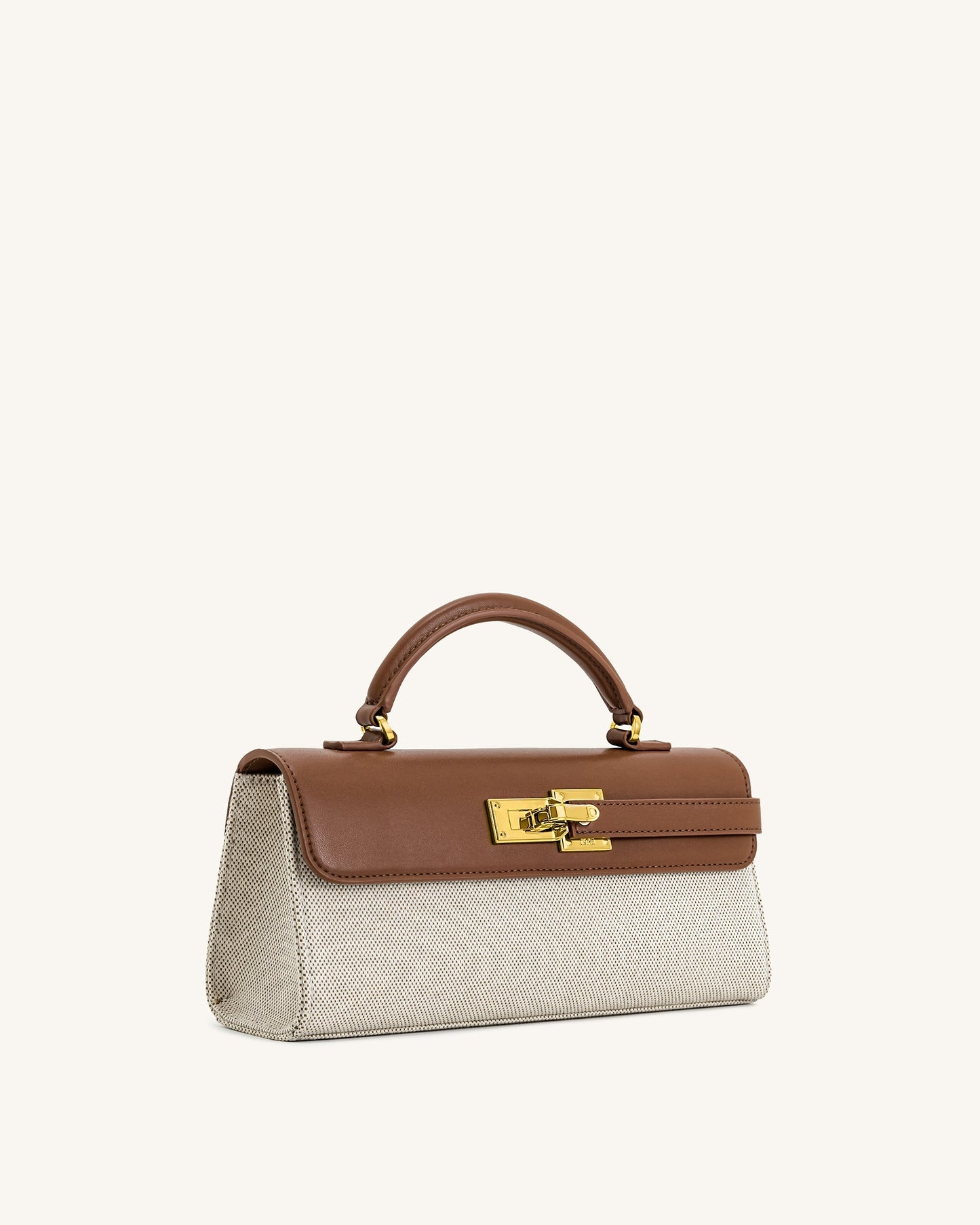 Bolso de mano Keyla Top - Lona marrón