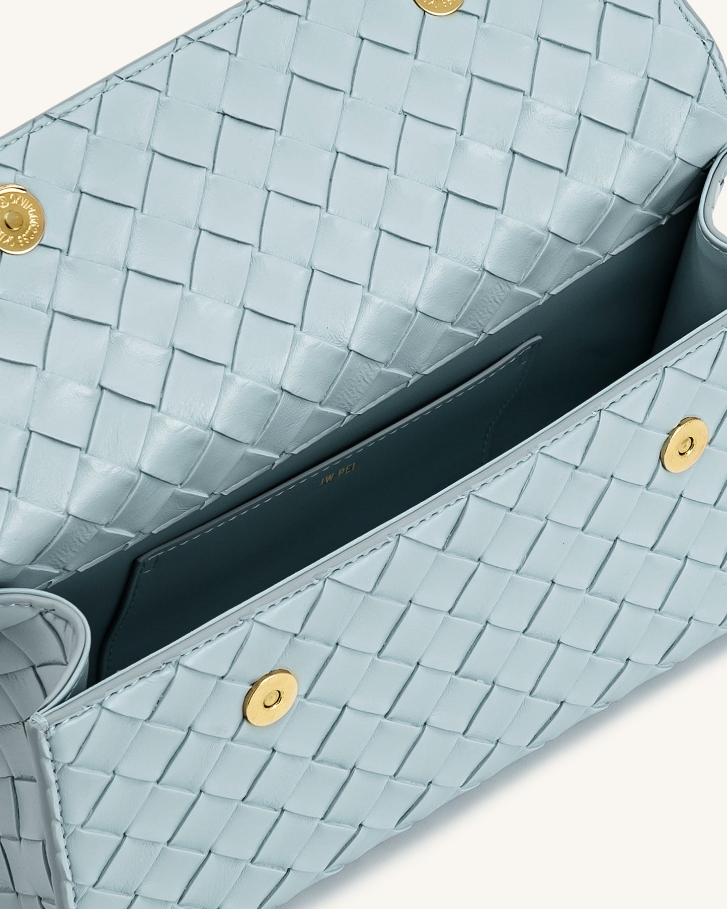 Keyla Weave Texture Top Handle Bag - Blue