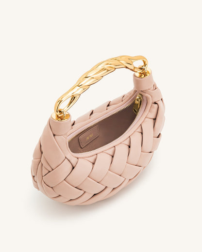 Bolso de mano Orla Weave - Rosa Beige