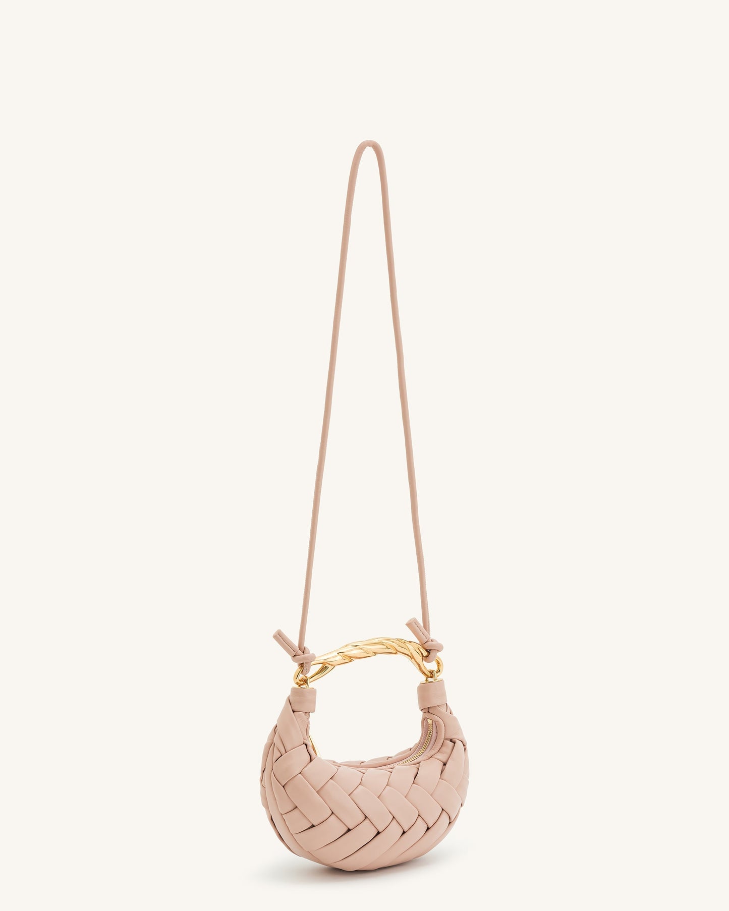 Bolso de mano Orla Weave - Rosa Beige