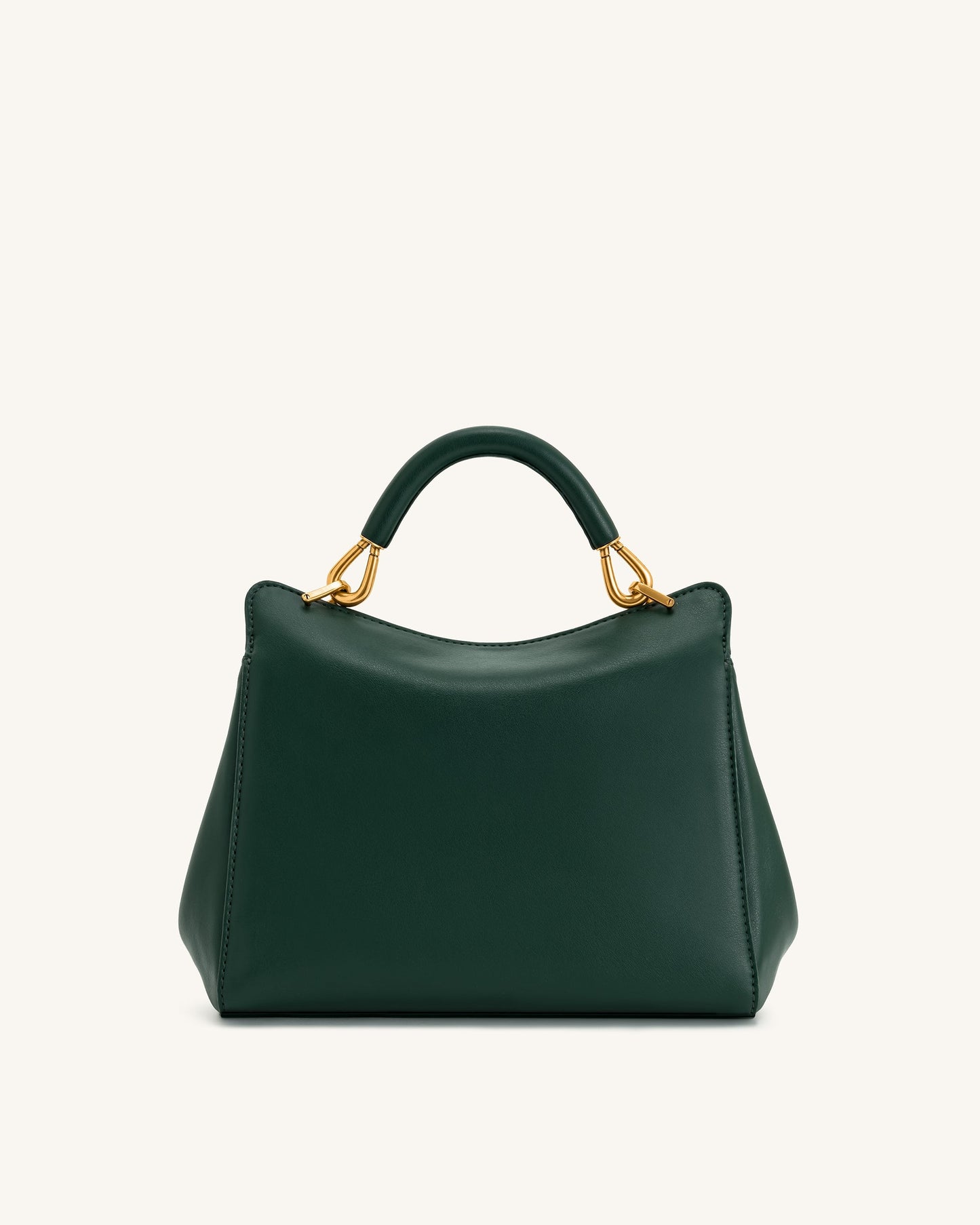 Bolso de mano clásico Lucia Top - Verde oscuro