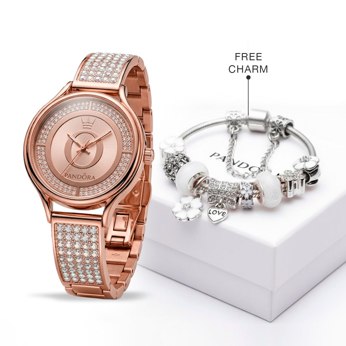P A N D O R A Mother Elegance Kit (Free Charm Bracelet Included)