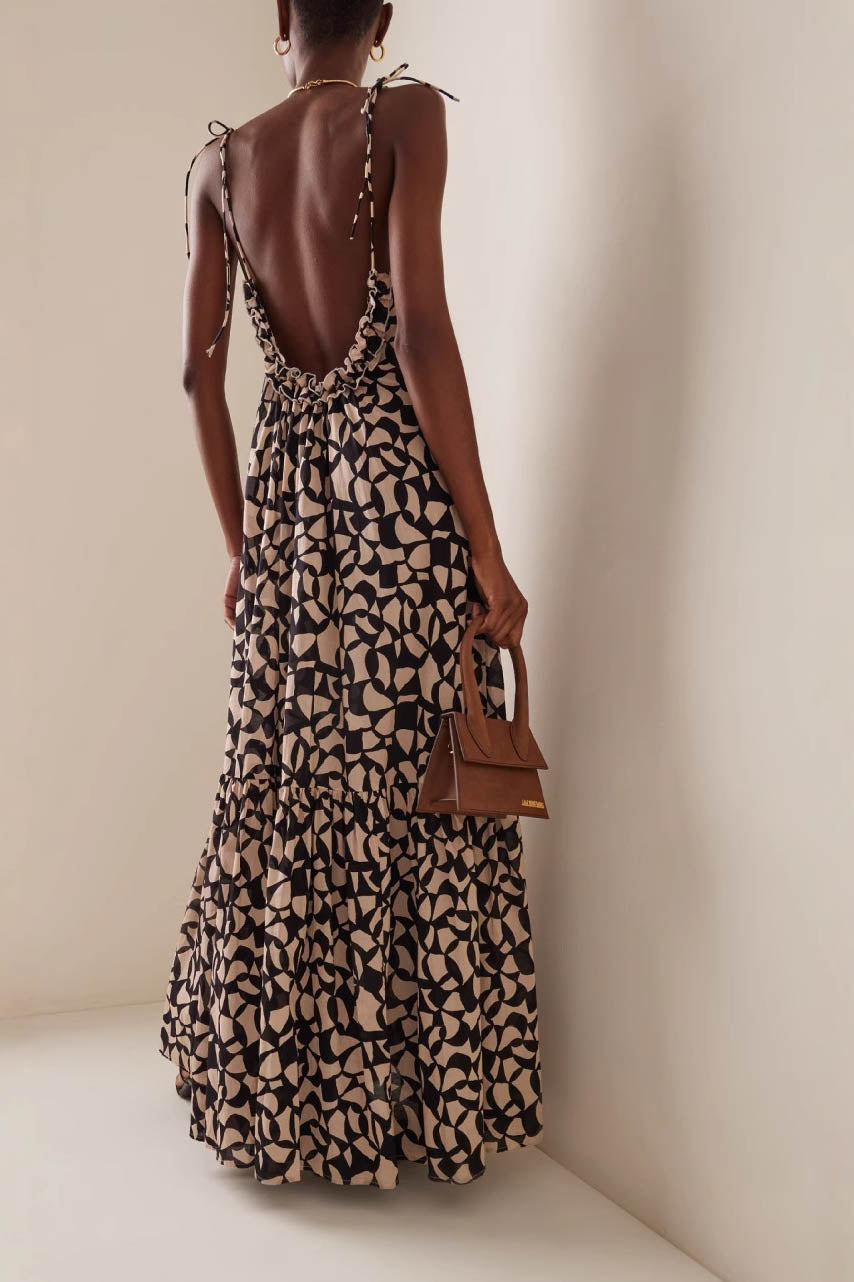 Vestido midi monocromático Reverie