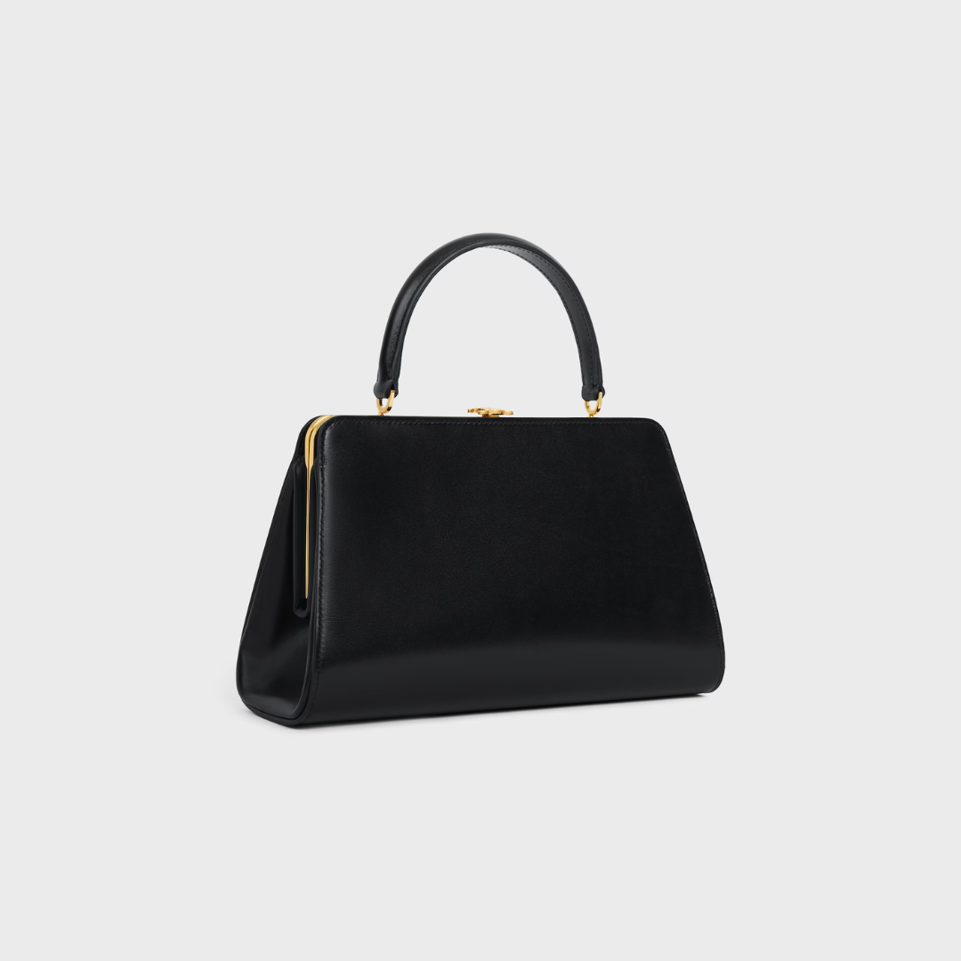 CL Borsa Antoinette media in pelle di vitello con finitura satinata