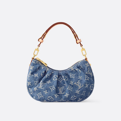 Borsa a mano LV in denim Monogram