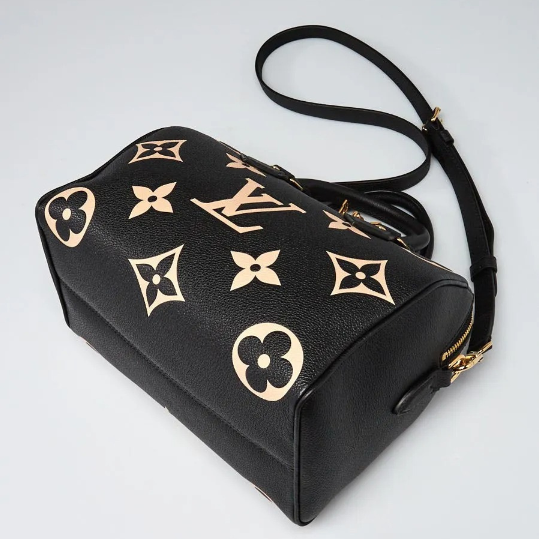 LV Speedy Bandoulière 25 Empreinte Bag Black