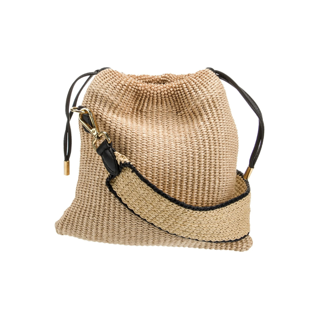 Borsa a mano piccola in rafia FD