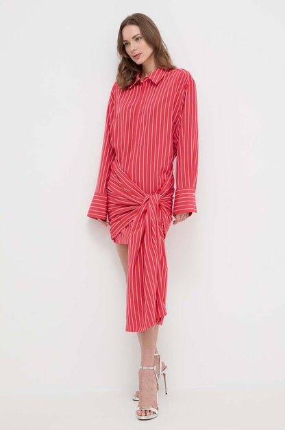 Vestido mini de rayas de manga larga Ella