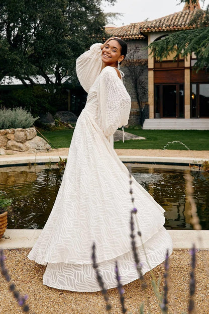 Allegory Elsa Cream Maxi Dress