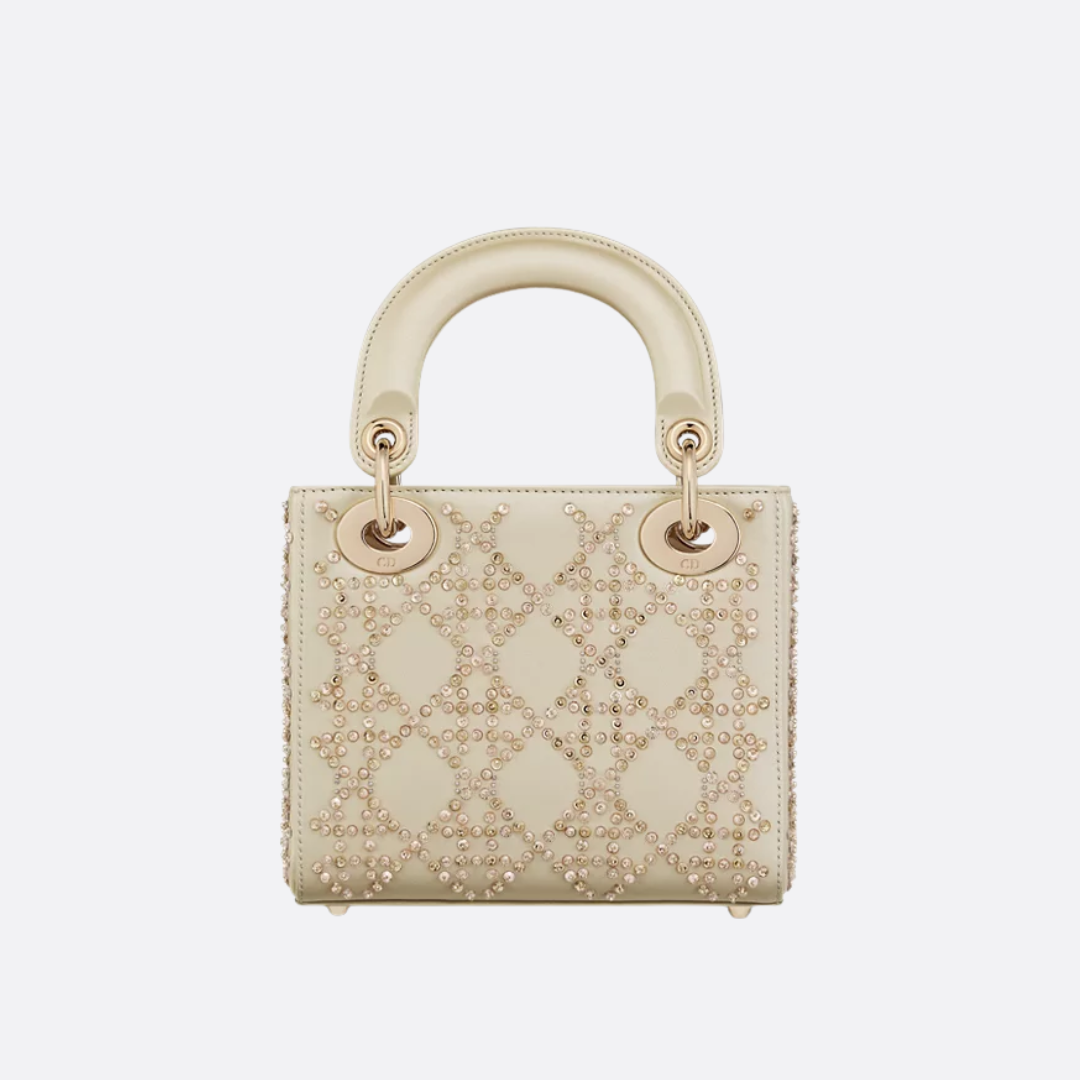 Mini sac Lady DR orné de perles