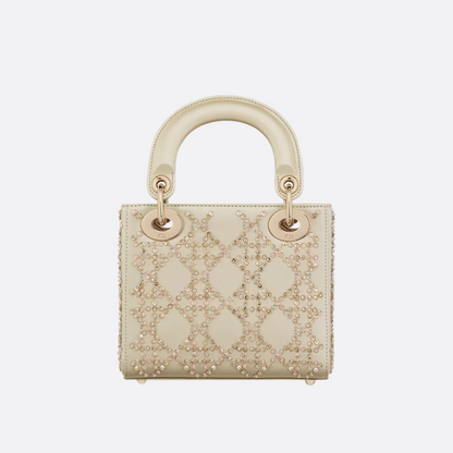 Mini sac Lady DR orné de perles