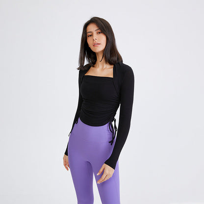 Lässige, enge Trainingskleidung für Damen, schnelltrocknendes Trainingsoberteil, elastische Yoga-Kleidung