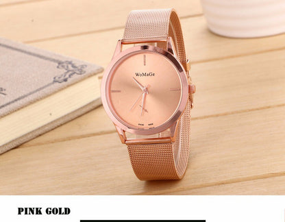 Fashion Alloy Belt Mesh Quartz Watch