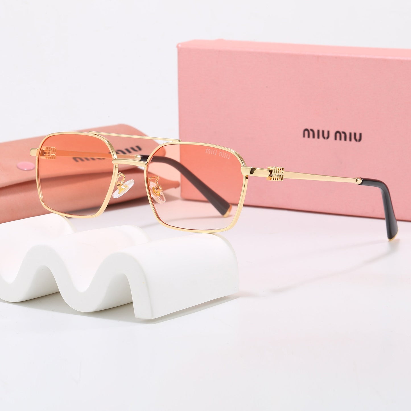 Classic Square Aviator Sunglasses