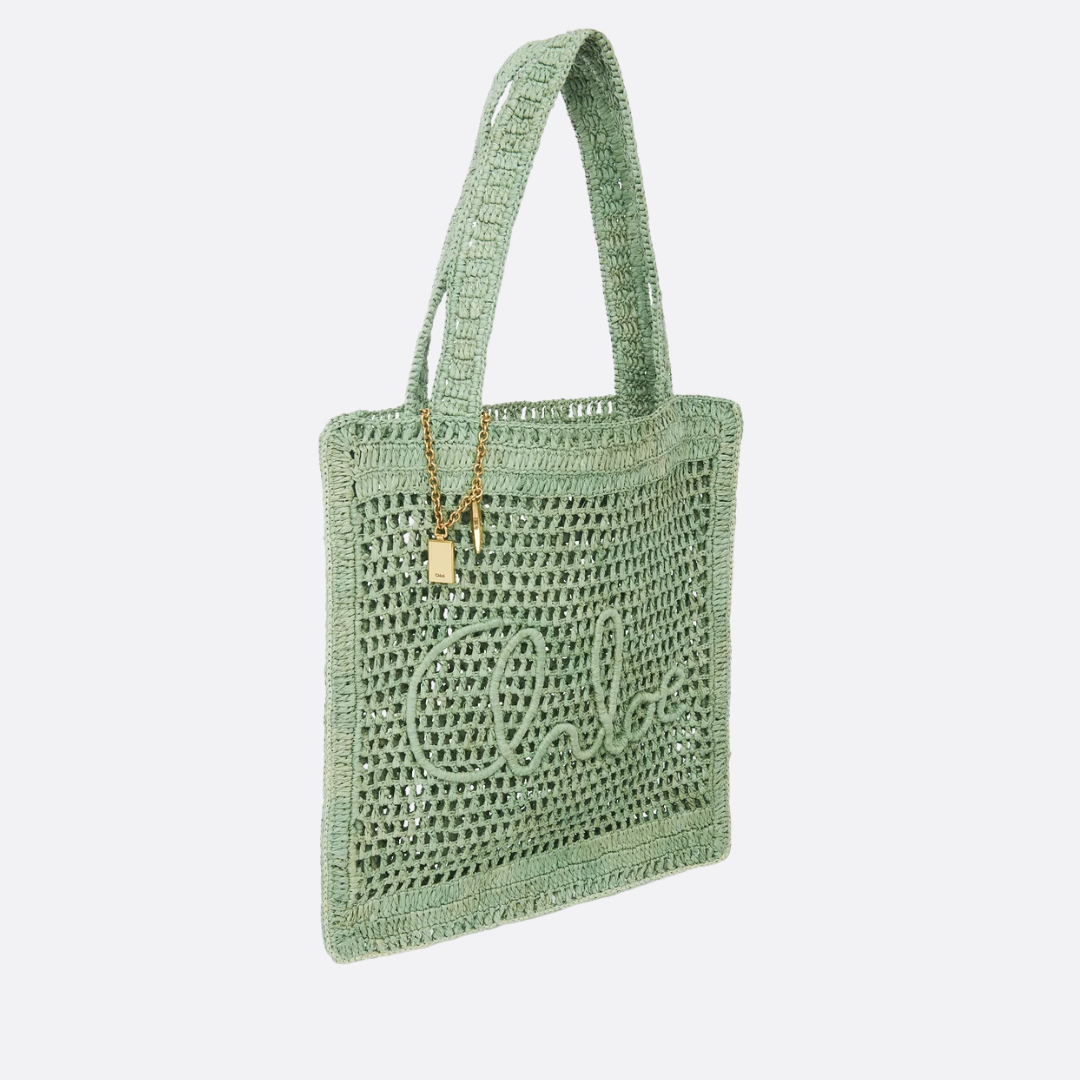 CLÉ Borsa a banana estiva in rafia