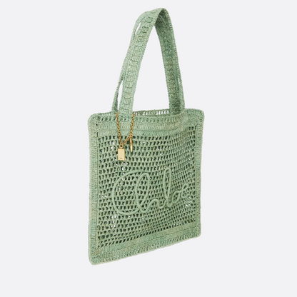CLÉ Borsa a banana estiva in rafia